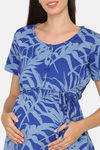 Coucou Maternity Knit Top - Bright Cobalt — thumbnail 5